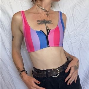 Rainbow bikini top 🌈